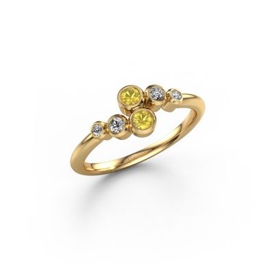 Ring Lonnie 585 gold yellow sapphire 2.5 mm