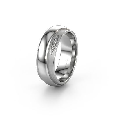 Alliance WH2038L 585 or blanc diamant synthétique ±7x2.4 mm