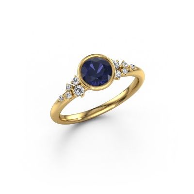 Engagement ring Aliyah RND 585 gold sapphire 5.7 mm