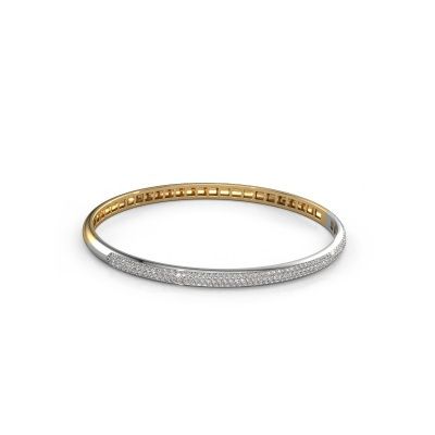 Slavenarmband Emely 4mm 585 goud lab-grown diamant 1.178 crt