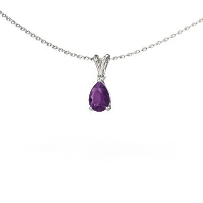Pendant Sam PER 950 platinum amethyst 7x5 mm