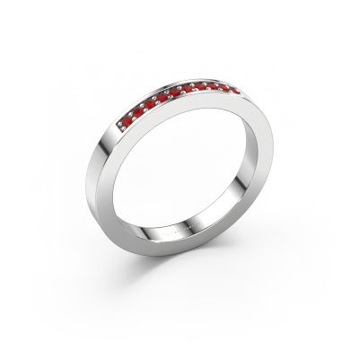 Bague superposable Loes 3 585 or blanc rubis 1.3 mm