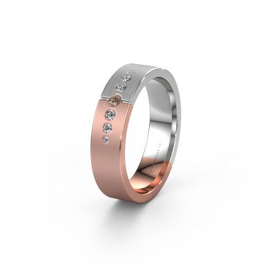 Alliance WH1101L15SAM 585 or rose diamant brun ±5x1.7 mm