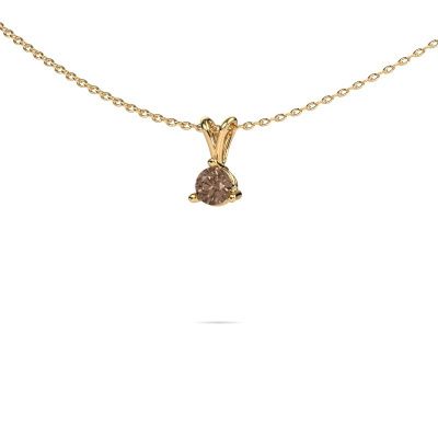 Pendentif Somer 585 or jaune diamant brun 0.80 crt