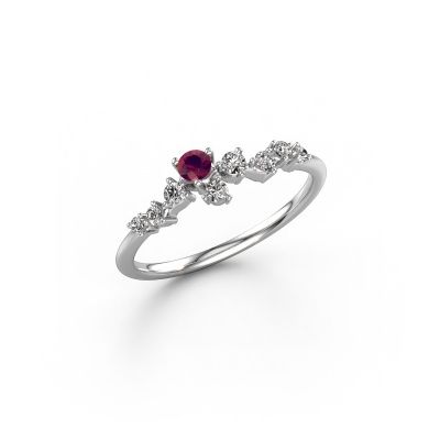 Ring Lexi 950 platina rhodoliet 2.8 mm
