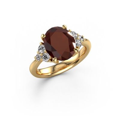 Engagement ring Aleida OVL 1 585 gold garnet 9x7 mm