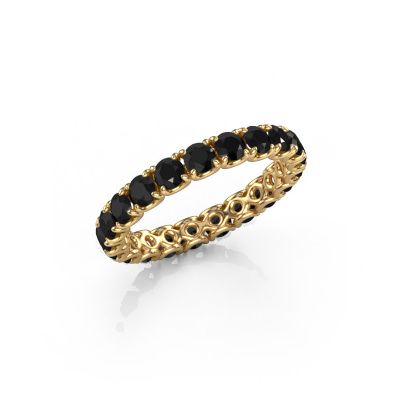 Stackable ring Estee 2.9 585 gold black diamond 2.394 crt