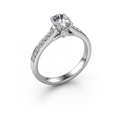 Engagement ring Valorie ovl 2 950 platinum diamond 0.70 crt
