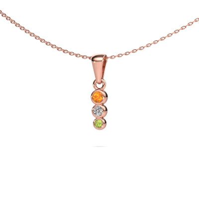 Anhänger Felica 585 Roségold Citrin 2.7 mm