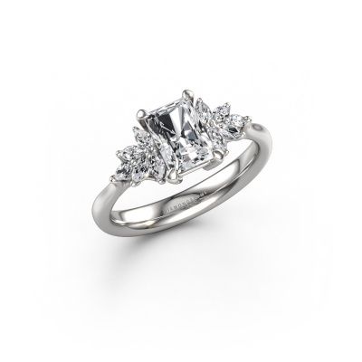 Engagement ring Fiona RAD 950 platinum diamond 1.25 crt