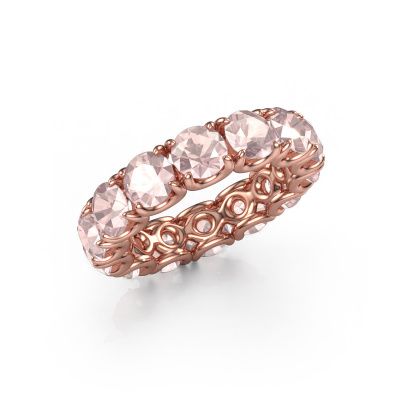 Ring Estee 5.0 585 rose gold morganite champagne 5 mm