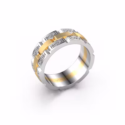 Herrenring Ricardo 4 585 Gold Lab-grown Diamant 0.405 crt
