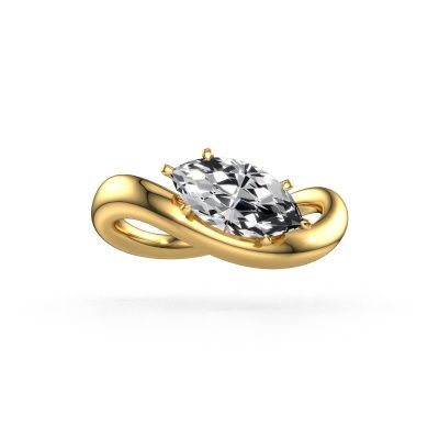Engagement ring Chloe MRQ 585 gold diamond 2.00 crt