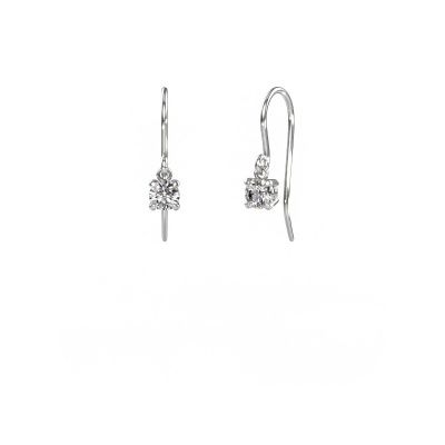 Oorhangers Laurie RND 1 585 witgoud diamant 1.20 crt