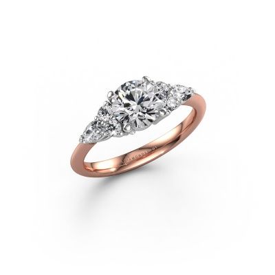 Verlobungsring Melani RND 585 Roségold Lab-grown Diamant 1.54 crt