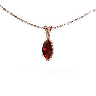 Pendant Sam MRQ 585 rose gold garnet 10x5 mm