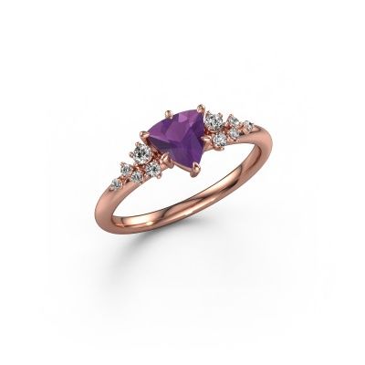Ring Royce TRI 585 Roségold Amethyst 6 mm