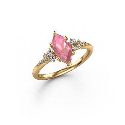 Ring Royce MRQ 585 gold tourmaline pink 10x5 mm