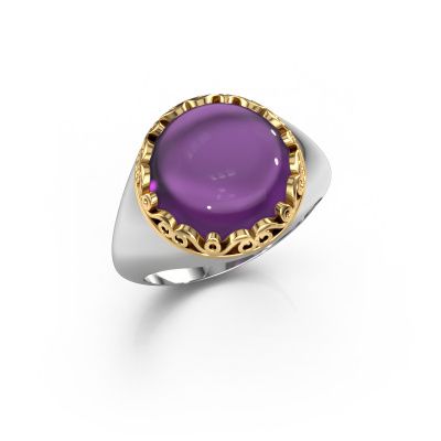 Ring Birgit 585 white gold amethyst 6 mm