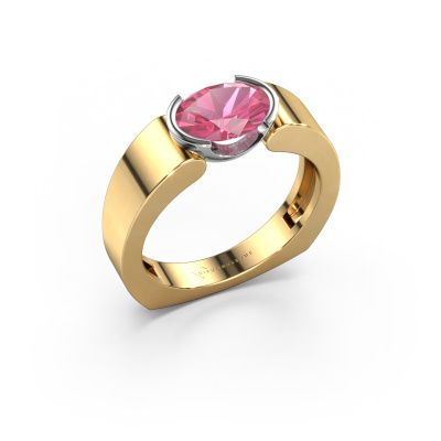 Ring Tonya 585 Gold Pink Saphir 8x6 mm