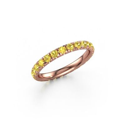 Ring Jackie 2.3 585 rose gold yellow sapphire 2.3 mm