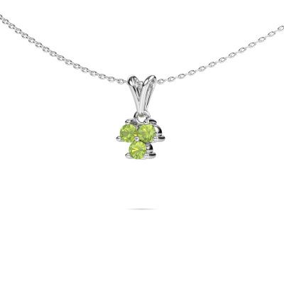Pendant Shirlee 950 platinum peridot 3 mm