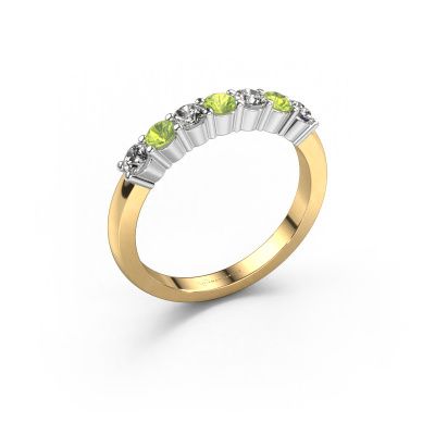 Ring Yasmin 7 585 gold peridot 2.7 mm