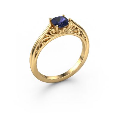 Engagement ring Shannon cus 585 gold sapphire 5 mm