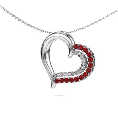 Necklace Kandace 585 white gold ruby 1.9 mm