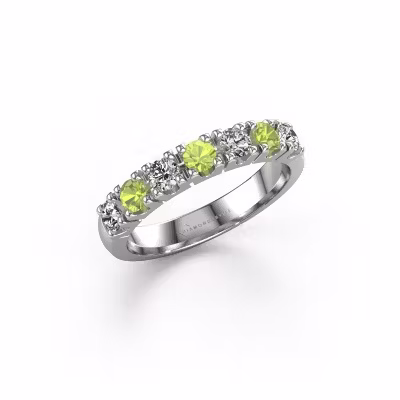 Ring Rianne 7 950 platinum peridot 3 mm