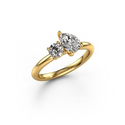 Verlobungsring Toi et Moi PER-RND 585 Gold Lab-grown Diamant 0.95 crt