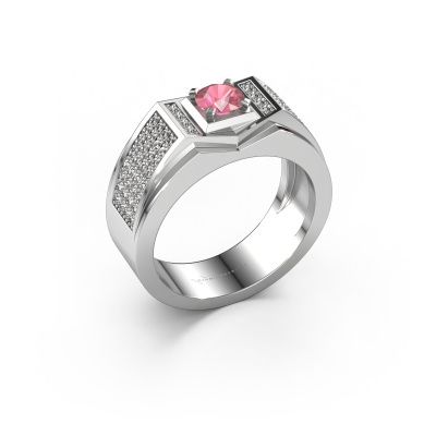 Men's ring Marcel 950 platinum tourmaline pink 5 mm