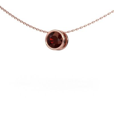 Pendant Lavon RND 585 rose gold garnet 6.5 mm