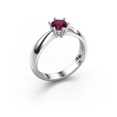 Engagement ring Fay 950 platinum rhodolite 5 mm