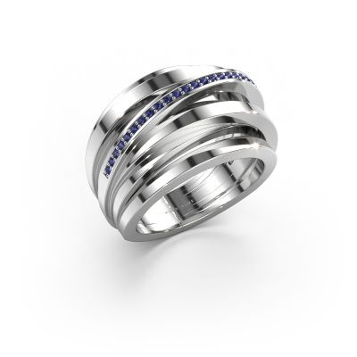 Ring Swinda 585 white gold sapphire 1 mm