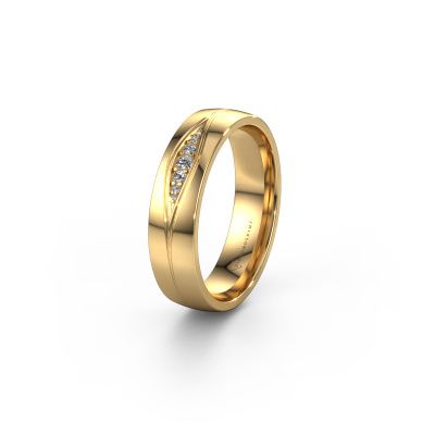 Ehering WH0133L25AP 585 Gold Lab-grown Diamant ±5x1.7 mm