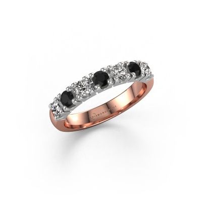 Ring Rianne 7 585 rose gold black diamond 0.76 crt