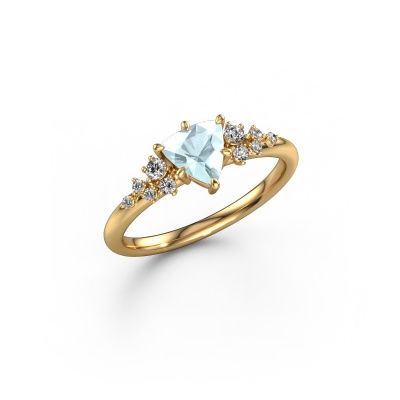 Ring Royce TRI 585 Gold Aquamarin 6 mm