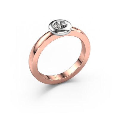 Ring Iris 585 Roségold Zirkonia 4 mm