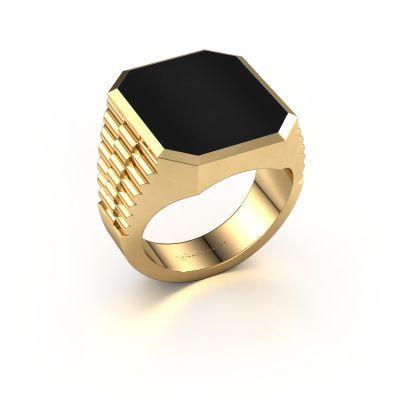 Siegelring Brent 5 585 Gold Onyx 18x15 mm