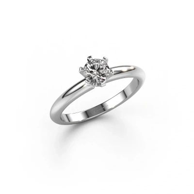 Engagement ring Tiffy 1 585 white gold diamond 0.40 crt
