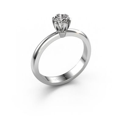 Bague de fiançailles Julia 950 platine diamant 0.25 crt