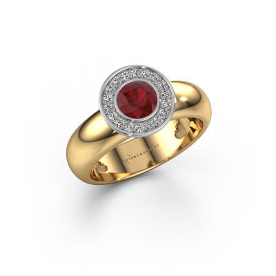 Ring Anna 585 gold ruby 5 mm