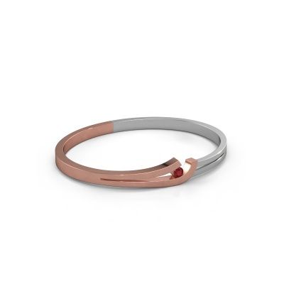Bangle Yentl 585 rose gold ruby 3.7 mm