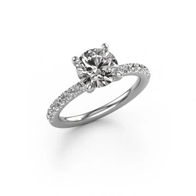 Engagement ring Crystal RND 2 950 platinum lab-grown diamond 1.78 crt