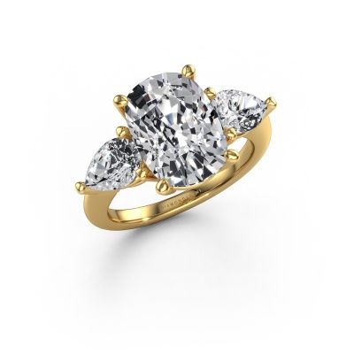 Engagement ring Chanou CSH 585 gold lab grown diamond 6.30 crt