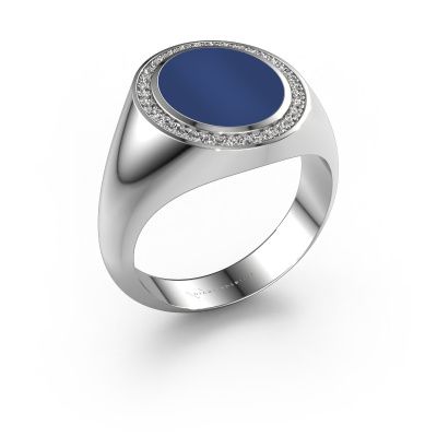 Siegelring Hilda 2 950 Platin Lapislazuli 12x10 mm