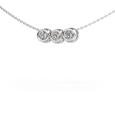 Necklace Kim 3 585 white gold diamond 0.450 crt