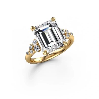Engagement ring Royce EME 585 gold lab grown diamond 5.476 crt