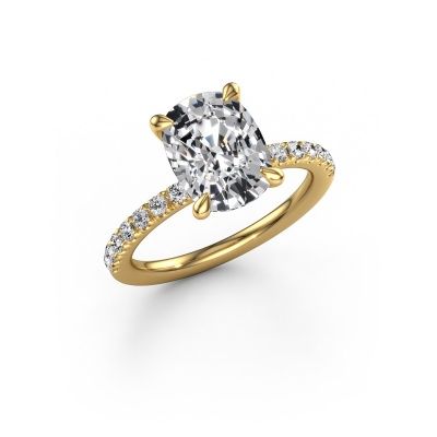 Engagement ring Crystal CSH 4 585 gold lab grown diamond 3.36 crt